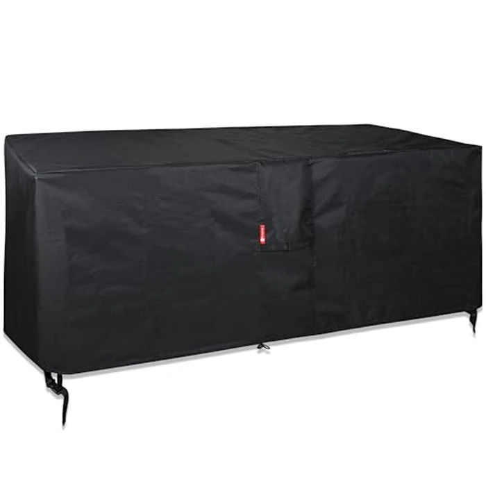 SheeChung Fire Pit Cover Rectangular 50"L x 25"W x 24"H,Waterproof,Heavy Duty 600D Polyester Outdoor Fire Pit Table Covers,Tear Resistant,Patio Deck Box Storage Cover by SheeChung - Image 1