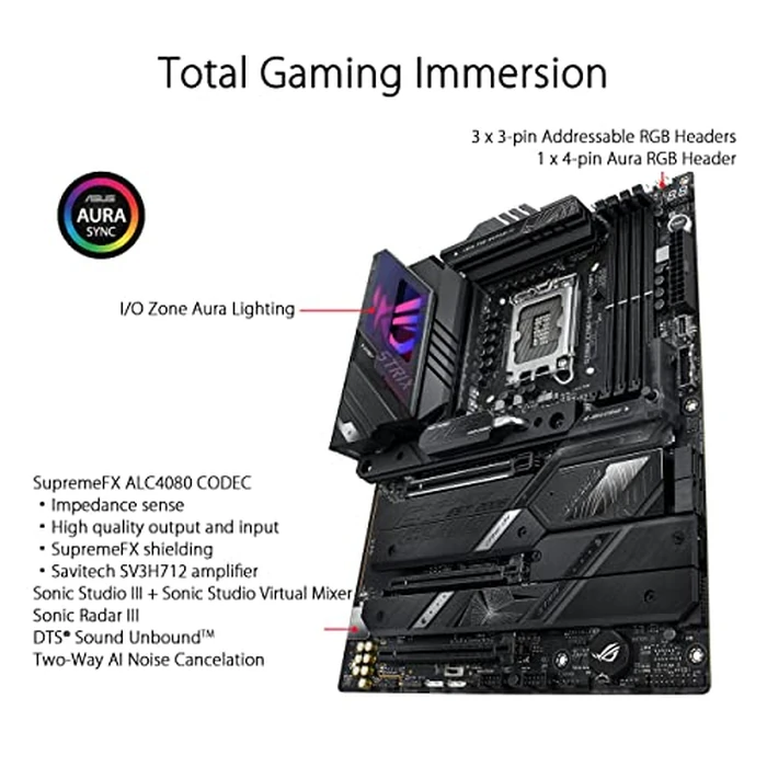 ASUS ROG Strix Z790-E Gaming WiFi 6E LGA 1700(Intel 14th,13th&12th Gen) ATX gaming motherboard(PCIe 5.0, DDR5,18+1 power stages,2.5 Gb LAN,Thunderbolt 4,5xM.2, 1xPCIe 5.0 M.2,Front panel USB 3.2 port) by ASUS - Image 5