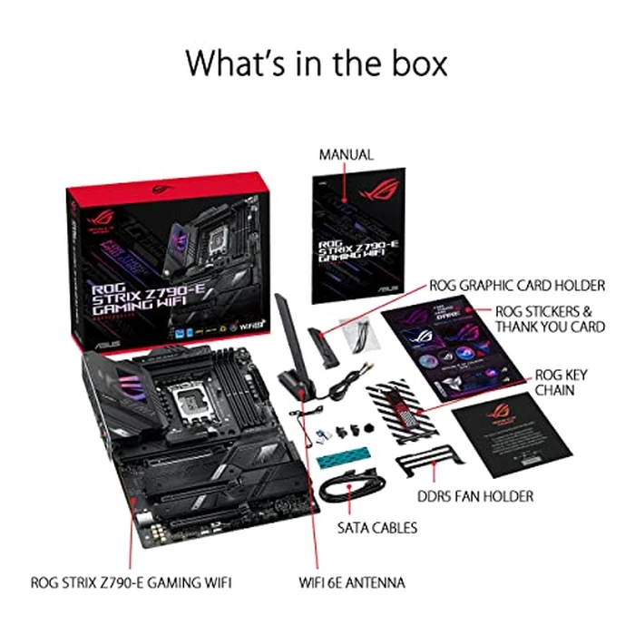 ASUS ROG Strix Z790-E Gaming WiFi 6E LGA 1700(Intel 14th,13th&12th Gen) ATX gaming motherboard(PCIe 5.0, DDR5,18+1 power stages,2.5 Gb LAN,Thunderbolt 4,5xM.2, 1xPCIe 5.0 M.2,Front panel USB 3.2 port) by ASUS - Image 8