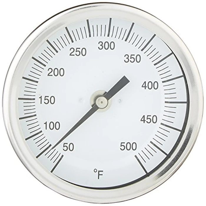 PIC Gauge B3B4-Q 3” Dial Size, 50/500 degreesF, 4" Stem Length, Back Angle Connection, Stainless Steel Case, 316 Stainless Steel Stem Bimetal Thermometer by PIC Gauges - Used - Like New condition - US$36.71