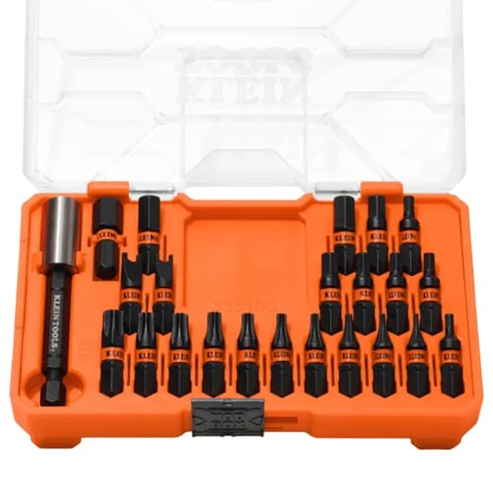 Klein Tools 33510S Security Bit Set, 23-Piece, MODbox Compatible, Slim ProFlex Impact, Security TORX, Tamperproof Bits, Professional Tool Kit by KLEIN TOOLS - Image 1