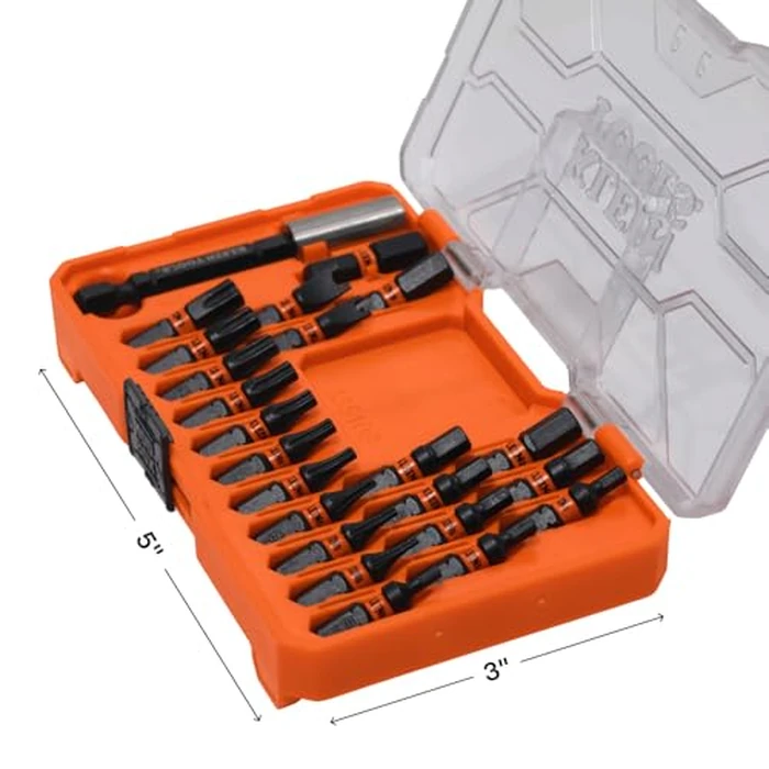 Klein Tools 33510S Security Bit Set, 23-Piece, MODbox Compatible, Slim ProFlex Impact, Security TORX, Tamperproof Bits, Professional Tool Kit by KLEIN TOOLS - Image 6