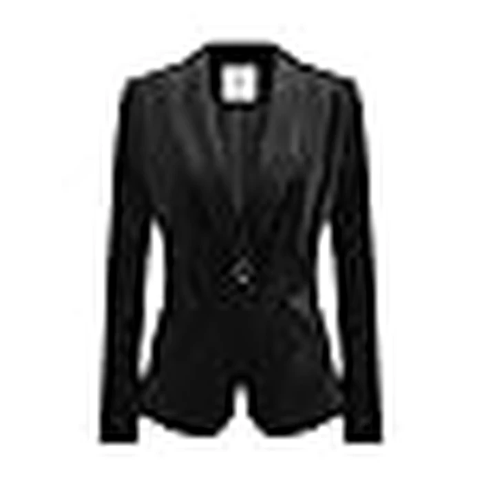 Allegra K Women's Halloween Christmas Office Coat Solid Shawl Collar 1 Button Velvet Blazer X-Small Black by Allegra K - Image 3
