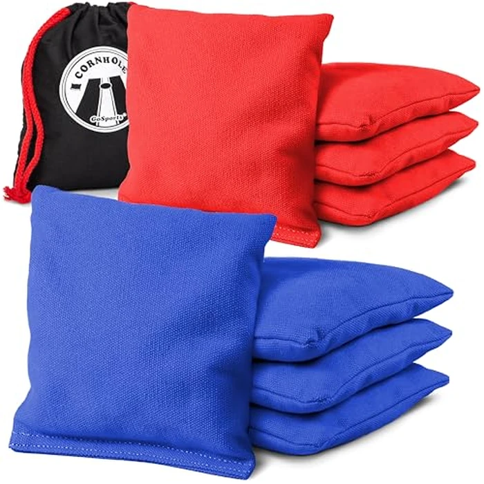 GoSports Official Regulation Cornhole Bean Bags Set (8 All Weather Bags) - Red and Blue by GoSports - Used - Like New condition
