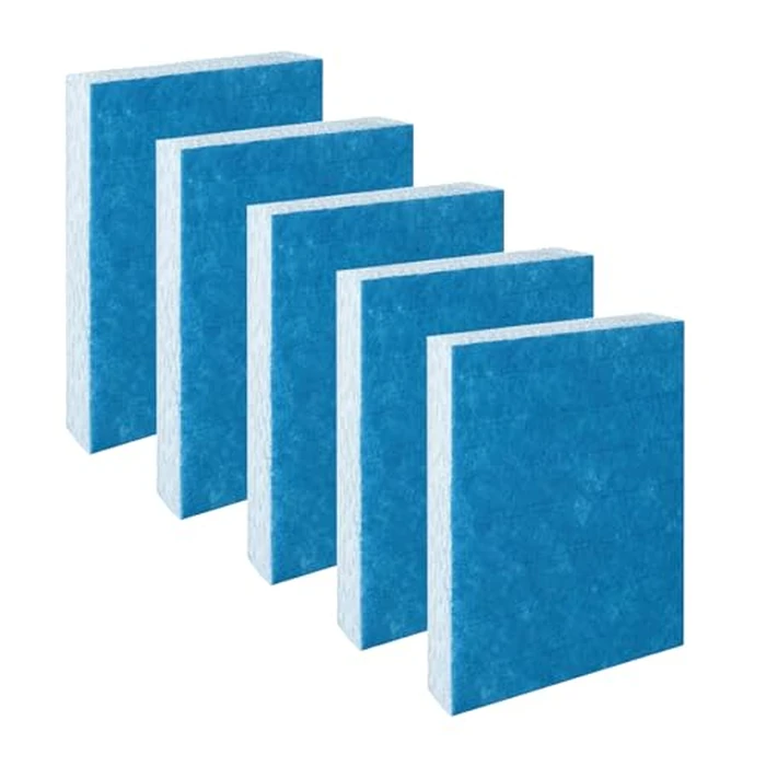 KeYiJia HFT600 Filter T Humidifier Wick Filter Compatible with Tower Humidifier HEV615 HEV620 Replace Part HFT600T, HFT600PDQ Accessory (Pack of 5) (Blue) by KeYiJia - Image 1