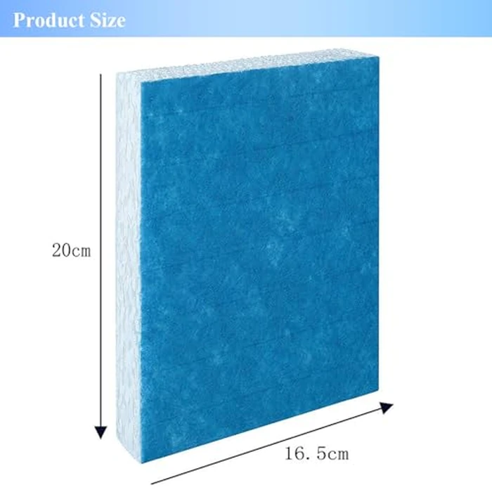 KeYiJia HFT600 Filter T Humidifier Wick Filter Compatible with Tower Humidifier HEV615 HEV620 Replace Part HFT600T, HFT600PDQ Accessory (Pack of 5) (Blue) by KeYiJia - Image 4