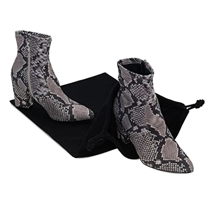 ZENPAC Cloth Bags, Black Duster Flannel Boot Storage with Drawstring Closure, Washable Breathable Cotton Fabric for Shoe, Luggage, 12.5x20.5, 2 Pack by ZENPAC - Image 6