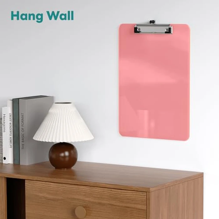 Juvealoe A4 Plastic Clipboard Set of 8, 8.5 x 11 Pink Colored Clip Boards with Low Profile Clip, Letter Size for Classroom, Teacher, Students, School & Office Supplies by Juvealoe - Image 4