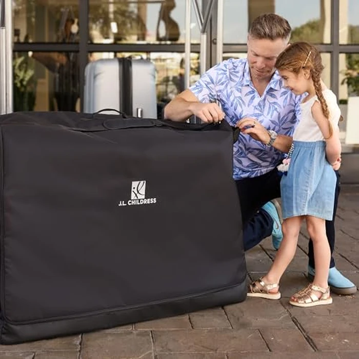 J.L. Childress Universal Stroller Travel Bag for Airplane - Fits Most Baby Strollers, Flying Essentials, Airport Accessories for Gate or Luggage Check, AirTag Compatible - X-Large PLUS, Unpadded by J.L. Childress - Image 2