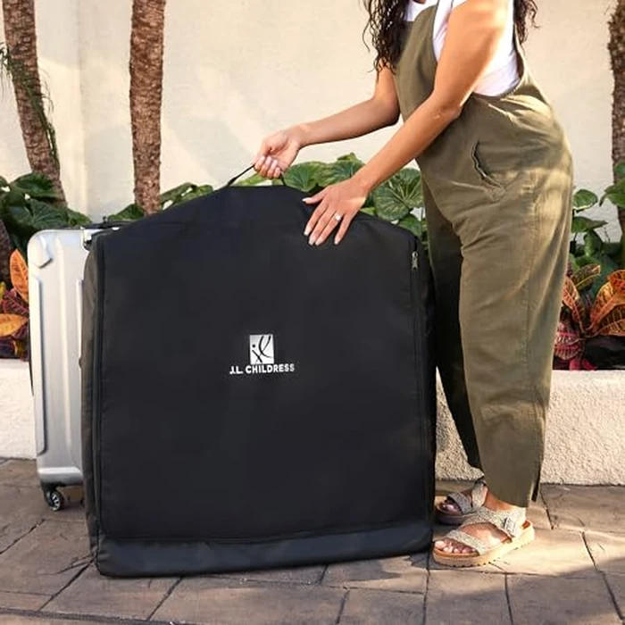 J.L. Childress Universal Stroller Travel Bag for Airplane - Fits Most Baby Strollers, Flying Essentials, Airport Accessories for Gate or Luggage Check, AirTag Compatible - X-Large PLUS, Unpadded by J.L. Childress - Image 9