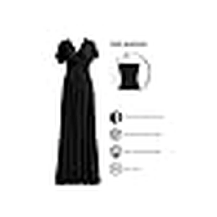 Women's Vintage Deep-V Neck one Shoulder Sleeveless Bridesmaid Evening Party Prom Gown Dresses Black by 72styles - Image 9