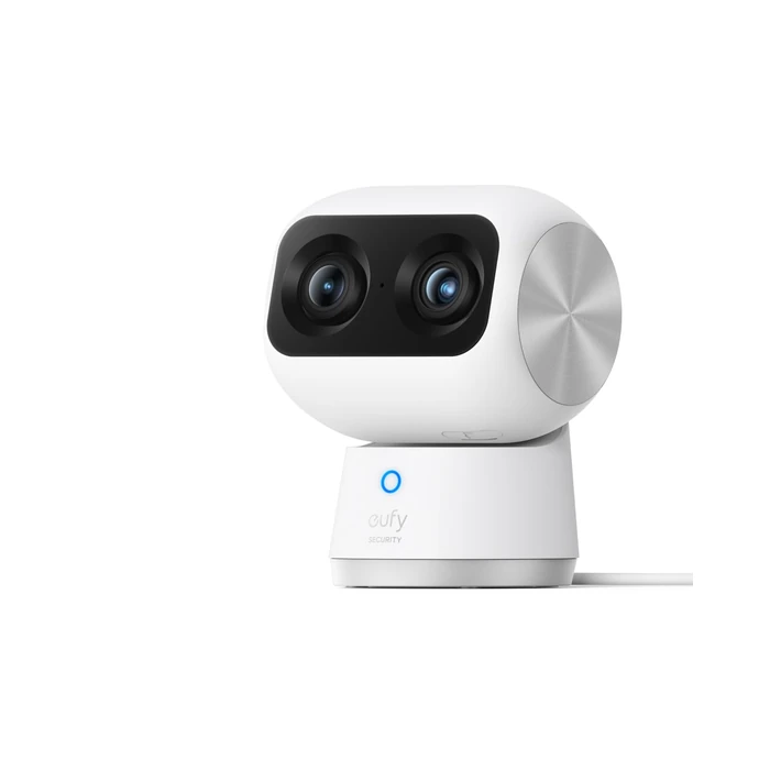 eufy Security Indoor Cam S350, Dual Cameras, 4K UHD Resolution Security Camera with 8x Zoom and 360 degreesPTZ, Human/Pet AI, Ideal for Baby Monitor/Pet Camera/Home Security (Renewed) by eufy Security - Refurbished condition