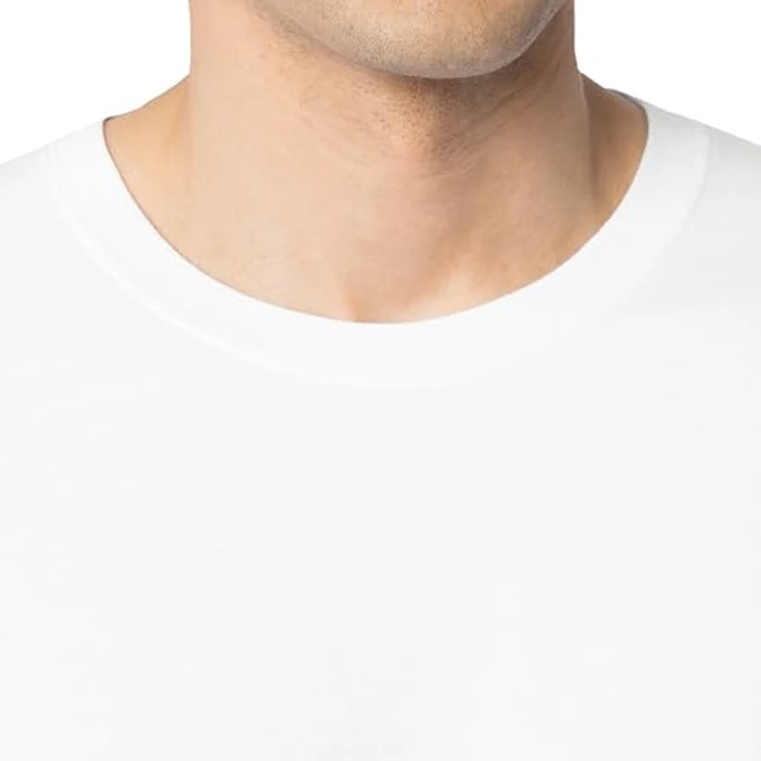 Fruit Of The Loom Mens Eversoft Cotton Shirts, Breathable & Moisture Wicking With Odor Control, Sizes S-4x, Crew - 2 Pack - White, Medium US by Fruit of the Loom - Image 2