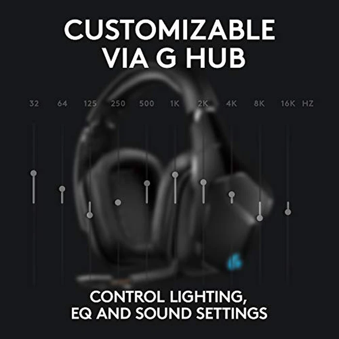 Logitech G935 Wireless Gaming RGB Headset, 7.1 Surround Sound, DTS Headphone:X 2.0, 50 mm PRO-G Drivers, 2.4 GHz Wireless, Flip-to-Mute Mic, PC by Logitech G - Image 5