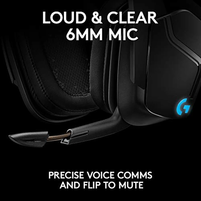 Logitech G935 Wireless Gaming RGB Headset, 7.1 Surround Sound, DTS Headphone:X 2.0, 50 mm PRO-G Drivers, 2.4 GHz Wireless, Flip-to-Mute Mic, PC by Logitech G - Image 8
