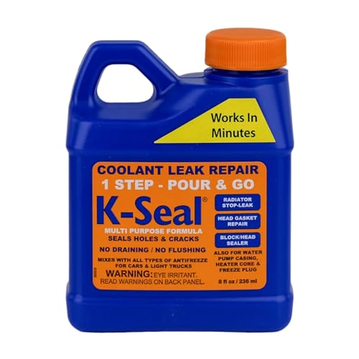K-Seal ST5501 Multi-Purpose One Step Permanent Coolant Leak Repair, 8oz, Pour and Go, Mixes with All Antifreeze, No Flushing Required by K-Seal - Image 1