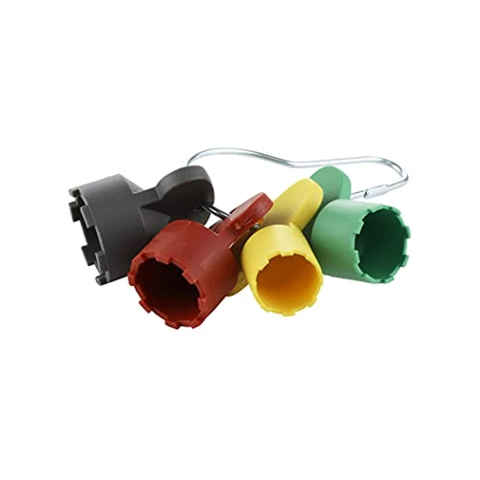 Danco Cache Faucet Aerator Key Removal Wrench Tool, Multiple Colors, M24x1, M21.5x1, M18.5x1 and M16.5x1 (11032) by Danco - Used - Very Good condition - US$8.35