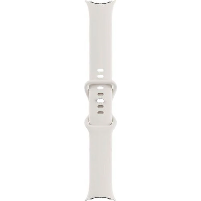 Google Pixel Watch 1 (Bluetooth + LTE) - 32GB - 41mm - Polished Silver Stainless Steel Case with Chalk Fluoroelastomer Active Band by Google - Image 5