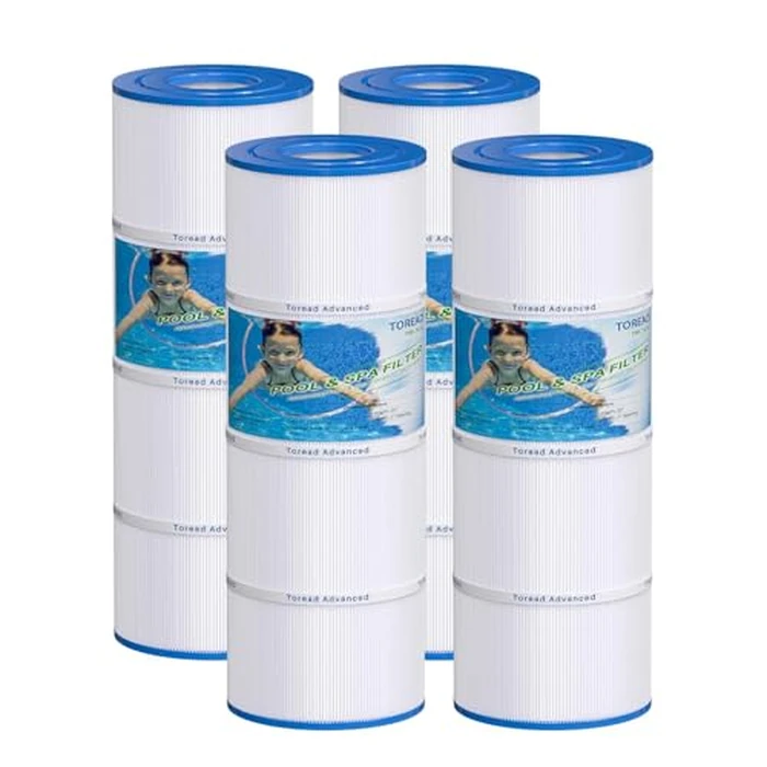 TOREAD PCC80 Pool Filter Replaces CCP320, Unicel C-7470, Ultral-A5, R173573, Filbur FC-1976, Clean and Clear Plus 320,4 X 80 sq. ft. L x OD:20 1/16"x 7" Filter Cartridge 4 Pack by TOREAD - Used - Acceptable condition
