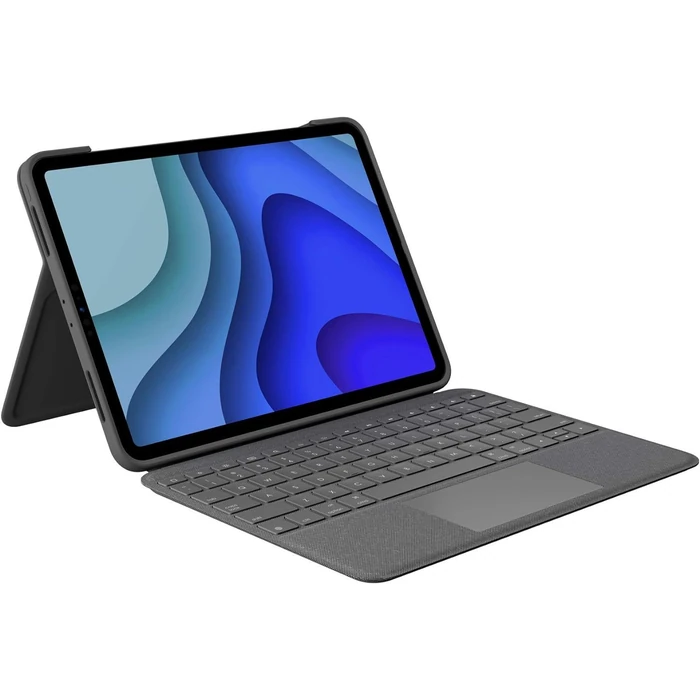 Logitech Folio Keyboard Case Trackpad Smart iPad Pro 11 - Oxford Gray by Logitech - Refurbished - Excellent condition - US$106.94