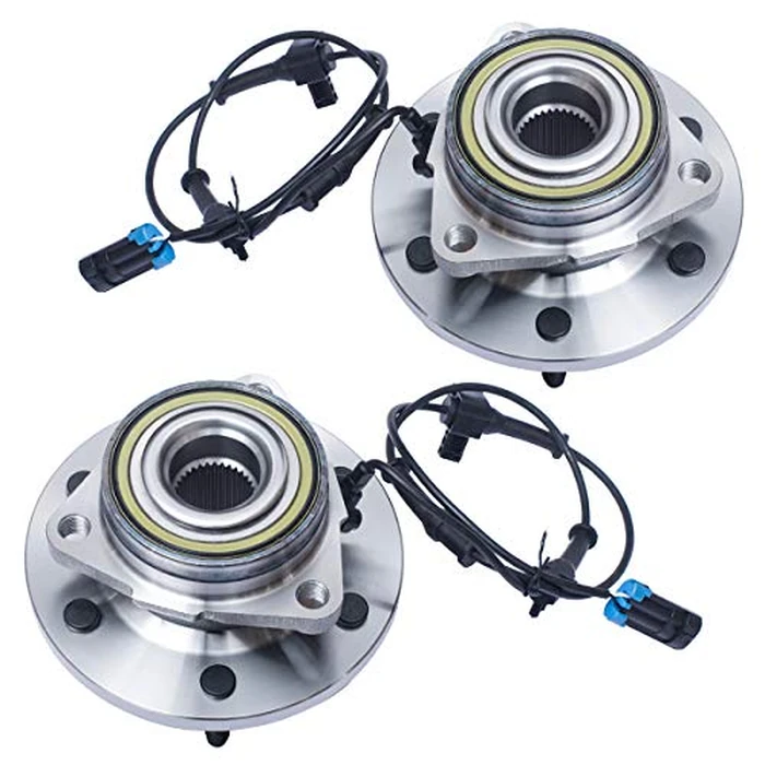 AUQDD 515093 x2 (6 Lug W/ABS) Front Wheel Hub and Bearing Assembly Compatible With 2006 2007 2008 Hummer H3 by AUQDD - Image 1