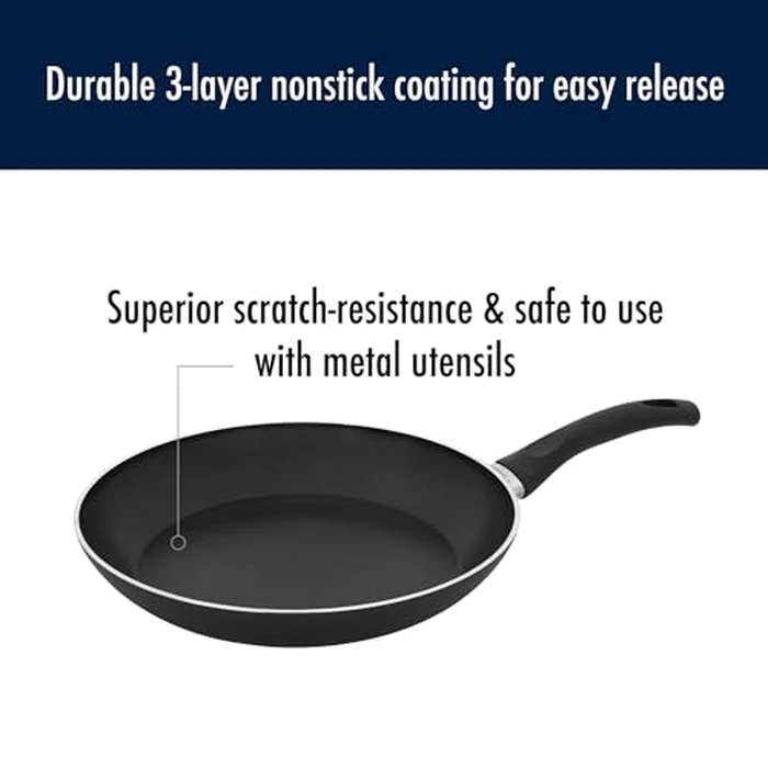 Henckels Everlift 12-inch Nonstick Frying Pan, Made in Italy, Durable 3-Layer Coating, Lightweight Aluminum from Recycled Materials, Oven Safe to 400 degreesF, Dishwasher Safe by HENCKELS - Image 5