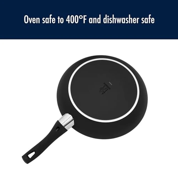 Henckels Everlift 12-inch Nonstick Frying Pan, Made in Italy, Durable 3-Layer Coating, Lightweight Aluminum from Recycled Materials, Oven Safe to 400 degreesF, Dishwasher Safe by HENCKELS - Image 7
