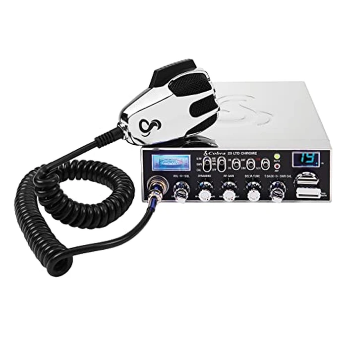 Cobra 29 LTD Chrome AM/FM Professional CB Radio - Easy to Operate, Emergency Radio, Instant Channel 9, 4-Watt Output, Full 40 Channels, Adjustable Receiver and SWR Calibration, Chrome by COBRA - Used - Acceptable condition