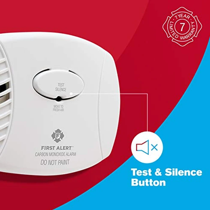 First Alert Carbon Monoxide Detector, Plug-In Alarm with Battery Backup, CO606, White, 1-Pack by First Alert - Image 5