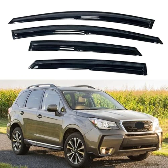 IG Window Visors Fit for 2014-2018 Subaru Forester, Out-Channel Rain Guards Vent Wind Deflectors 4PC, Car Accessories for 14-18 Forester by Immortal Group - Used - Acceptable condition - CA$28.25