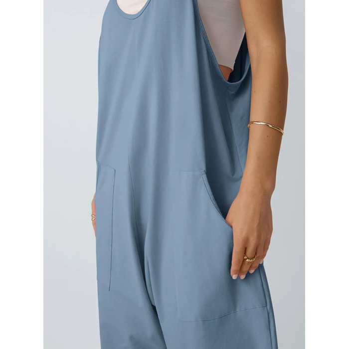 AUTOMET Jumpsuits for Women Casual Summer Outfits Rompers Comfy Beach Vacation Trendy Overalls Jumpers Fashion Clothes 2026 LightBlue XL by AUTOMET - Image 5