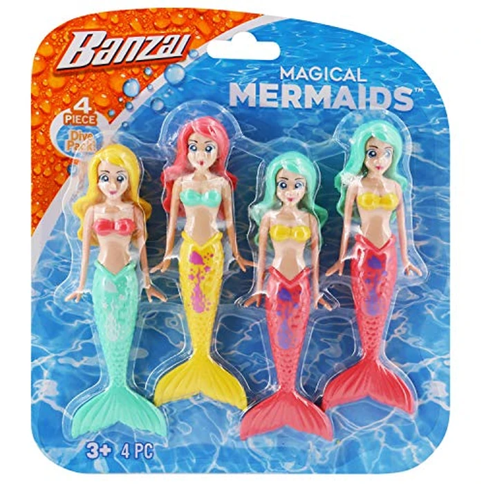 Banzai Dive Mermaids 4pc Colors May Vary by BANZAI - Image 2
