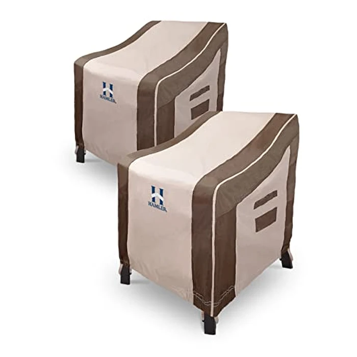 HAMLER Patio Chair Covers 2 Pack, Outdoor Chair Covers Waterproof Fits up to 40W x 40D x 36H inches, Heavy Duty Lawn Furniture Covers, Lounge Deep Seat Cover for Patio Furniture by HAMLER - Used - Like New condition