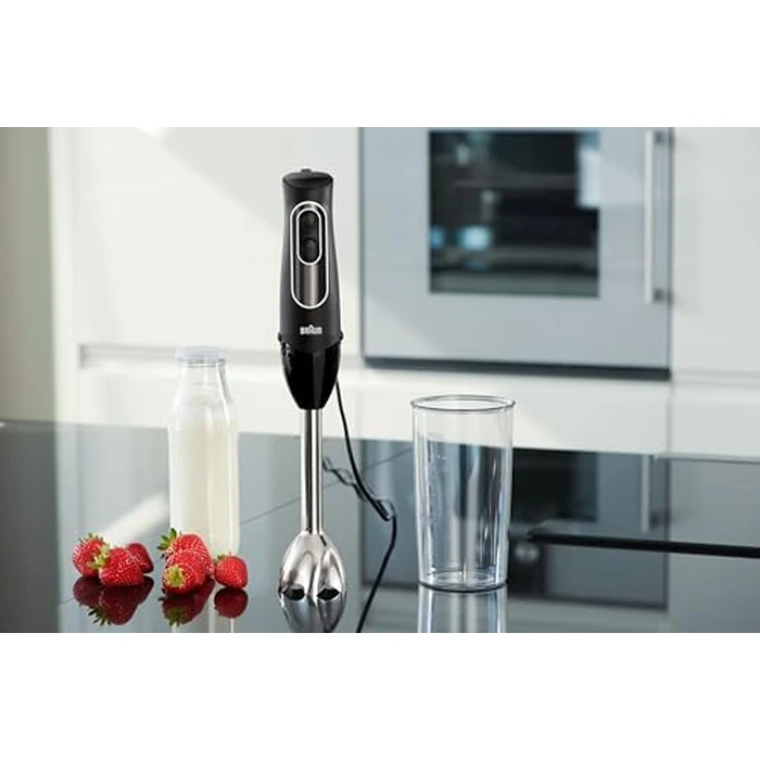 Braun MQ505 Portable Immersion Hand Blender, Powerful 350W Stick Blender, Dual Speed, Whisk, Beaker, Soup, Baby Food, Mixer, Hummus, Egg Beater, Smoothies by Braun - Image 2