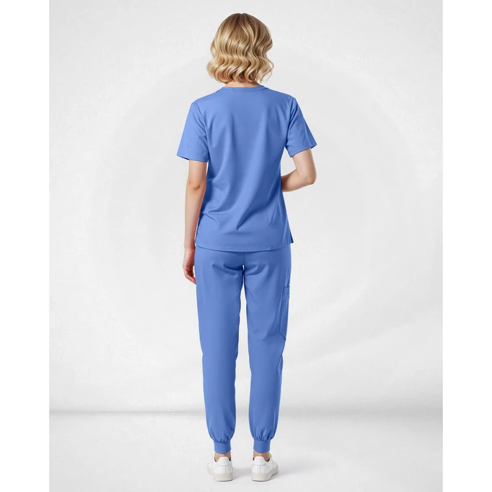 Eipnare Scrubs for Women Set, Stretchy V-Neck Top & Jogger Pants with Multi-Pocket Yoga Waistband by Eipnare - Image 6