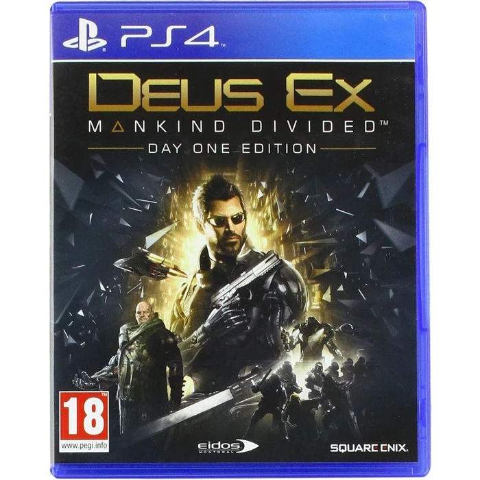 Sony PS4 Deus Ex: Mankind Divided Day One Edition Video Game - Blue by Sony - Refurbished - Excellent condition
