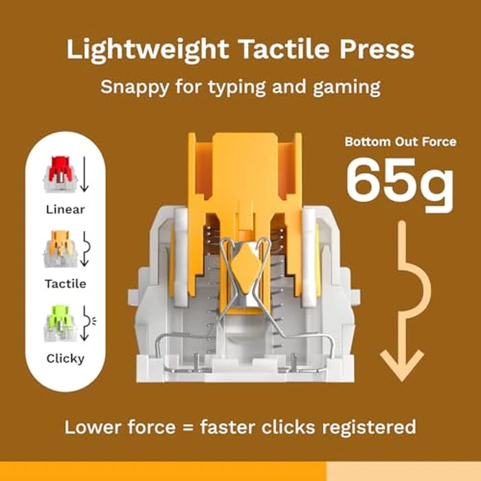 Glorious Gaming Panda Silent Switches (36 Pack) - Lubed, Magnetic, Tactile for HE Hotswappable Mechanical Keyboards by GLORIOUS - Image 3