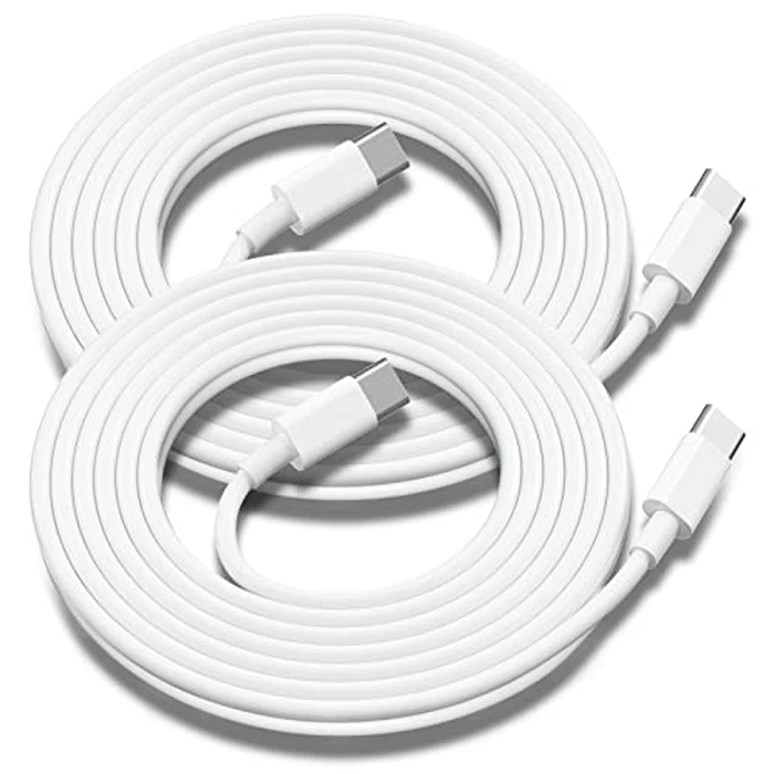 USB C to USB C Charging Cable for Apple 2Pack 10ft, Long Type C to C Fast Charger Cord for iPhone 16 E/17/Air/15/Pro/Plus/Pro Max, for MacBook Pro/Air, for iPad Pro12.9/11in,Air 4/5,Mini 6/7 60W by BSTOEM - Used - Very Good condition