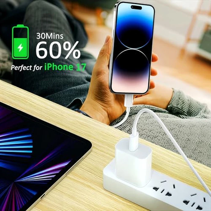 USB C to USB C Charging Cable for Apple 2Pack 10ft, Long Type C to C Fast Charger Cord for iPhone 16 E/17/Air/15/Pro/Plus/Pro Max, for MacBook Pro/Air, for iPad Pro12.9/11in,Air 4/5,Mini 6/7 60W by BSTOEM - Image 5