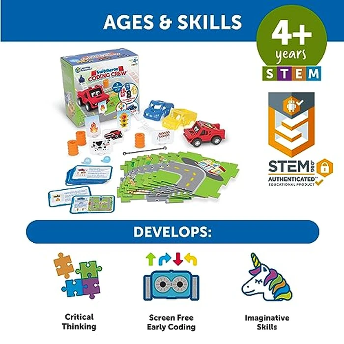 Learning Resources Switcheroo Coding Crew - Code Games for Boys and Girls, Robotics for Kids, STEM Programming, Engineering Gift Set, Montessori Activity Toy, Problem Solving School Projects by Learning Resources - Image 6
