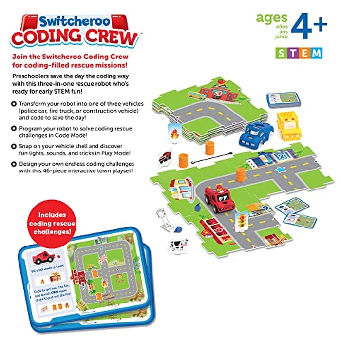Learning Resources Switcheroo Coding Crew - Code Games for Boys and Girls, Robotics for Kids, STEM Programming, Engineering Gift Set, Montessori Activity Toy, Problem Solving School Projects by Learning Resources - Image 7