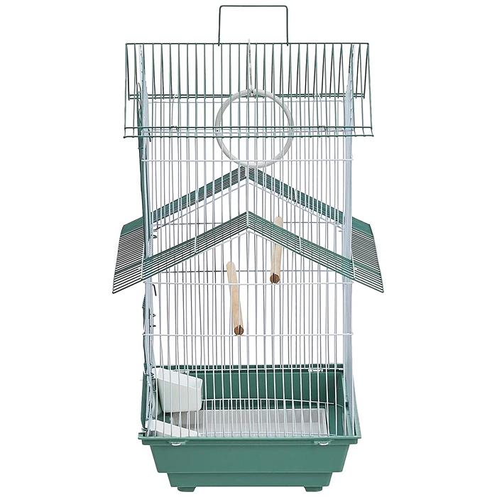 Prevue Hendryx SP1720-4 Shanghai Parakeet Cage, Green and White by Prevue Pet Products - Used - Good condition - CA$24.19