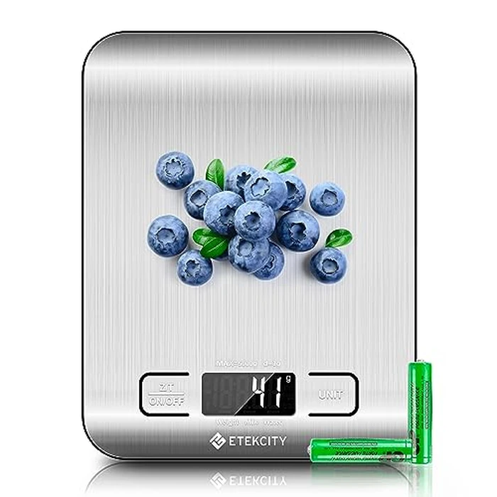 Etekcity Food Kitchen Scale, Digital Grams and Ounces for Weight Loss, Baking, Cooking, Keto and Meal Prep, Postal Parcel, Small, 304 Stainless Steel by Etekcity - Image 1