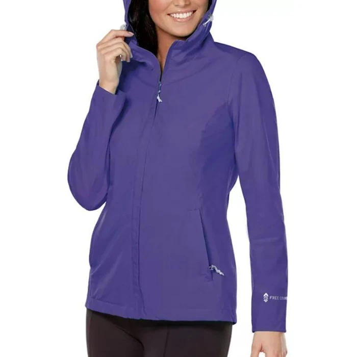 Free Country Women's Waterproof Rain Jacket L - Classic Purple by Free Country - Image 1