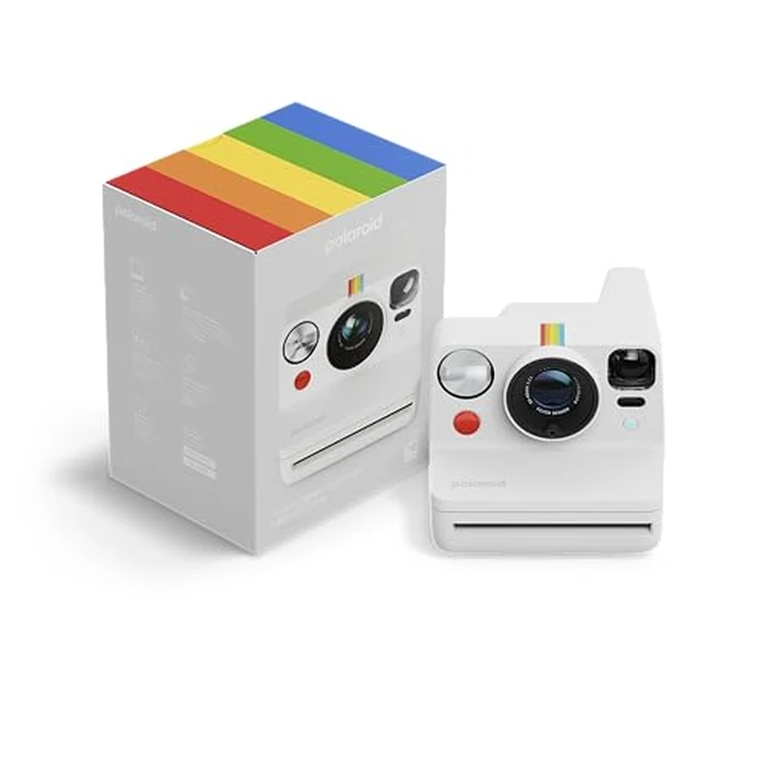 Polaroid Now+ 3rd Generation I-Type Instant Film Camera - Bluetooth Connected App Controlled - White - Camera Only No Film (9161) by Polaroid - Image 1