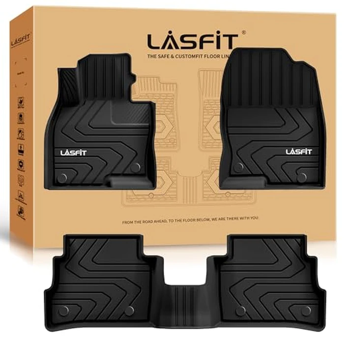 LASFIT Floor Mats for Mazda CX-5 2017-2024 2025,Dual Anti-Slip & Deep Dish Custom All Weather TPE Waterproof Car Mat for Mazda CX-5 2017-2025 Accessories,5+ Years Lifespan by LASFIT - Image 1