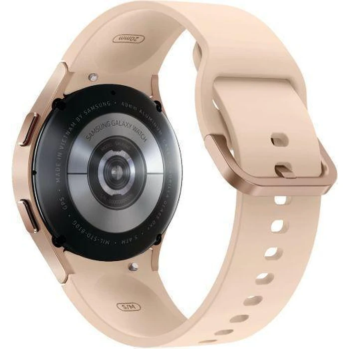 Samsung Galaxy Watch4 (Bluetooth + LTE) - 16GB - 40mm - Gold Aluminum Case with Pink Fluoroelastomer Sport Band by Samsung - Image 5
