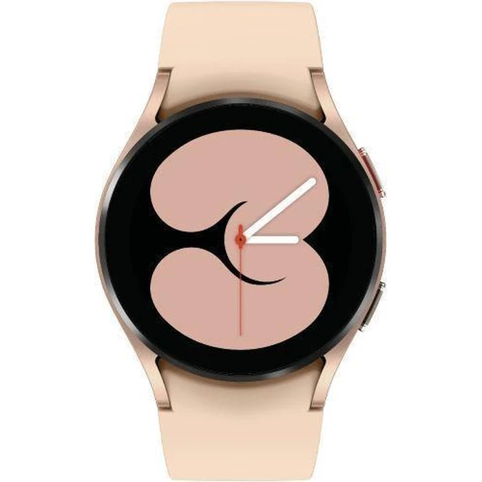 Samsung Galaxy Watch4 (Bluetooth + LTE) - 16GB - 40mm - Gold Aluminum Case with Pink Fluoroelastomer Sport Band by Samsung - Image 1