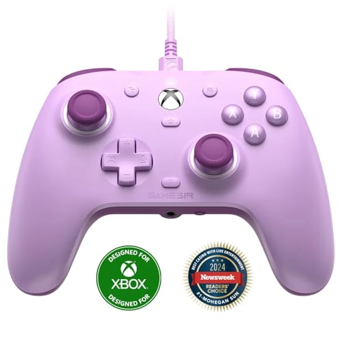 GameSir G7 SE Wired Controller for Xbox Series X|S, Xbox One & Windows 10/11, Plug and Play Gaming Gamepad with Hall Effect Joysticks/Hall Trigger, 3.5mm Audio Jack (Purple) by GameSir - Used - Very Good condition - US$36.39