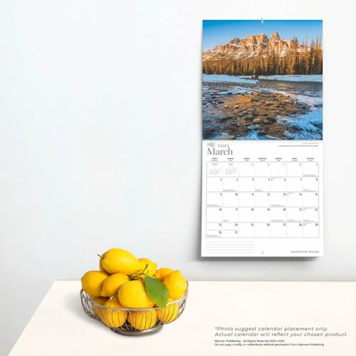 Magnificent Rockies | 2025 12 x 24 Inch Monthly Square Wall Calendar | Wyman Publishing | Canadian Regional Travel by BrownTrout Publishers Ltd. - Image 3